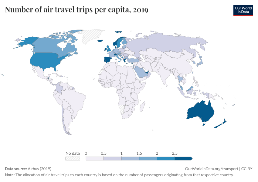 A thumbnail of the "Number of air travel trips per capita" chart